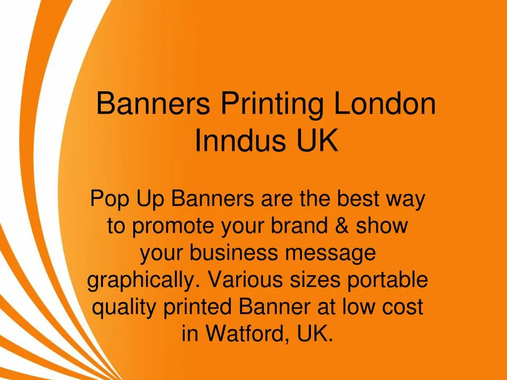 banners printing london inndus uk