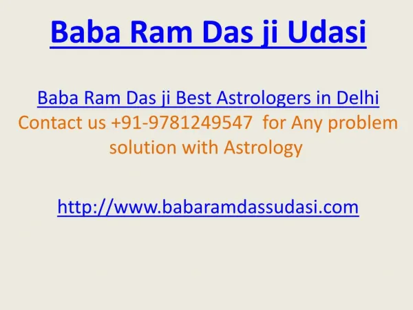 Baba Ram Das ji Best Astrologer In Delhi