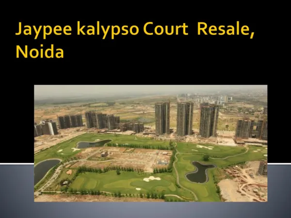 Jaypee kalypso Court Resale,Noida