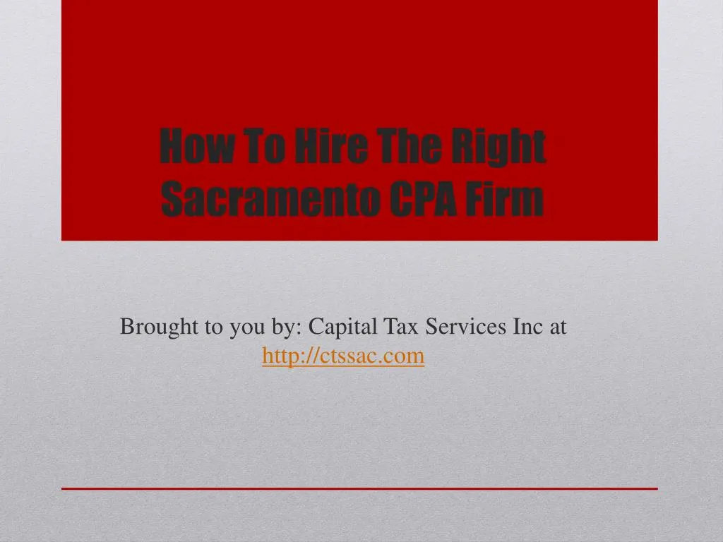 how to hire the right sacramento cpa firm