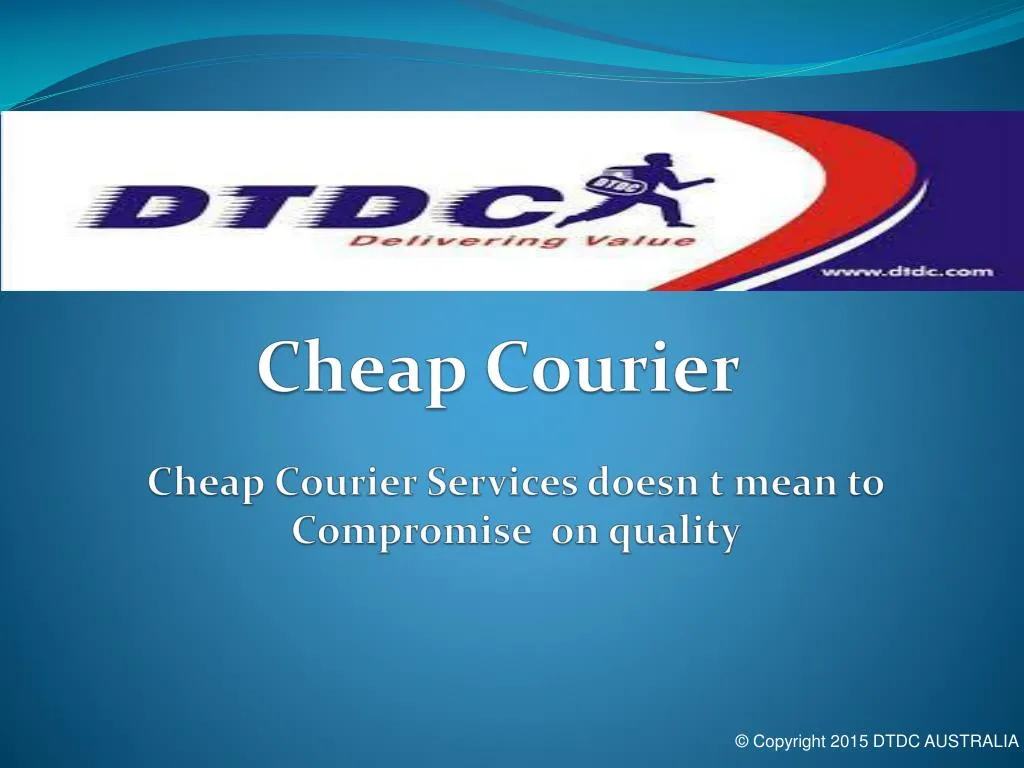 cheap courier