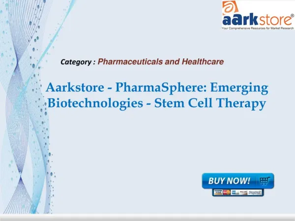 Aarkstore - PharmaSphere: Emerging Biotechnologies