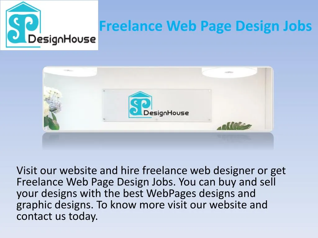 freelance web page design jobs
