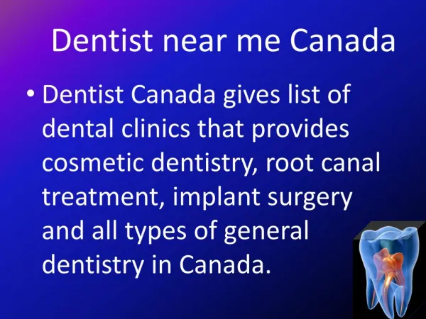 Dentist near me Canada