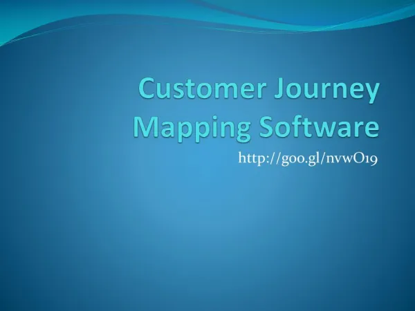 Journey mapping Software