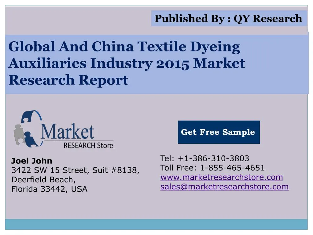 global and china textile dyeing auxiliaries industry 2015 market research report