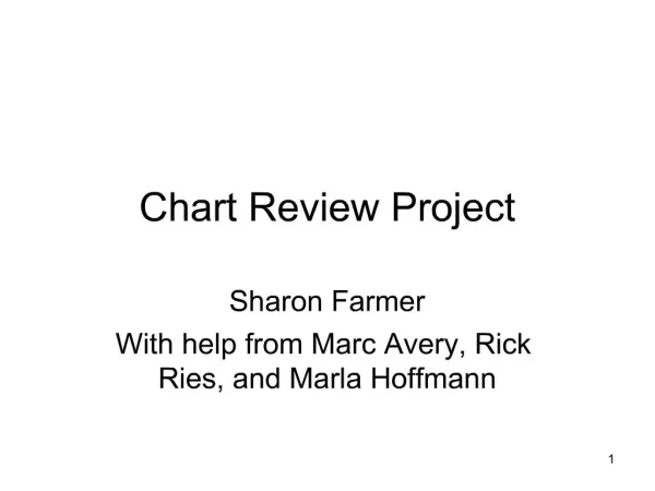 Chart Review Project