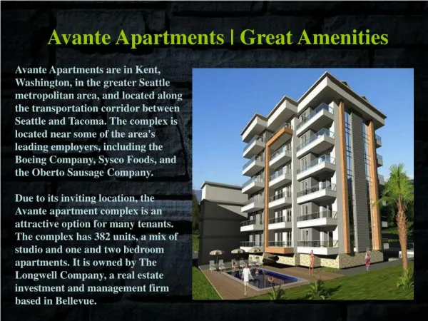 Avante_Apartments Great Amenities