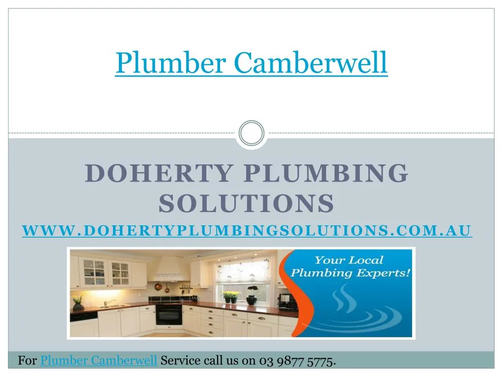 plumber camberwell