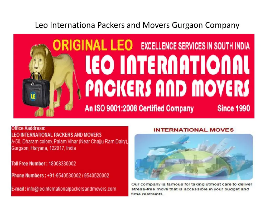 leo internationa packers and movers gurgaon company