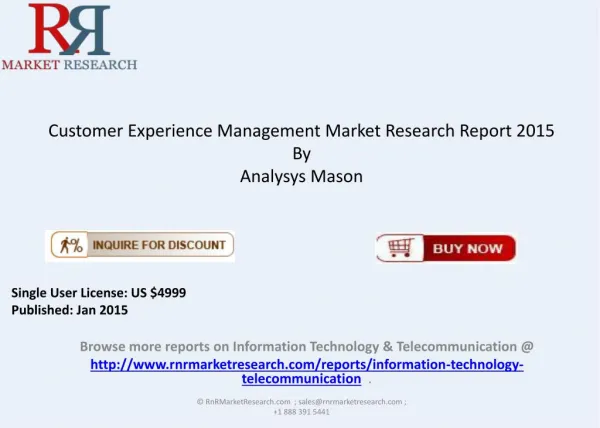 2015 Customer Experience Management Market Overview