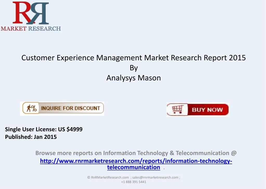 customer experience management market research report 2015 by analysys mason