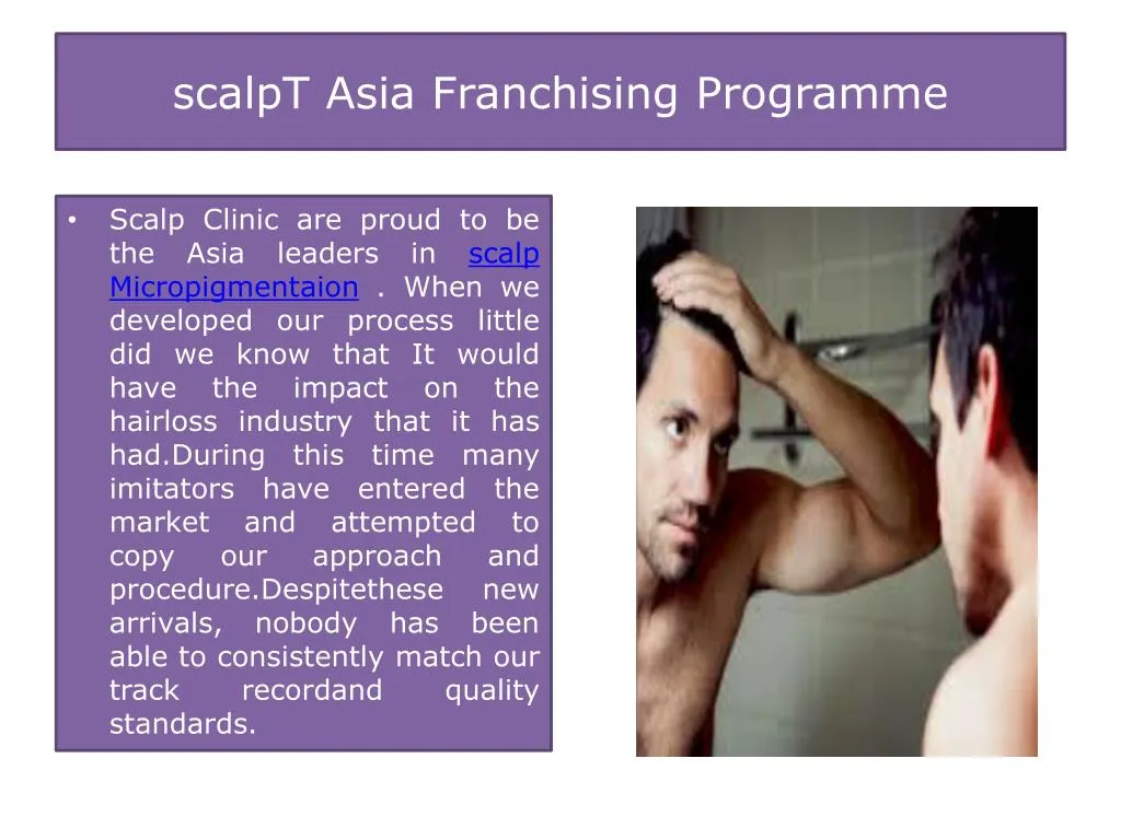 scalpt asia franchising programme
