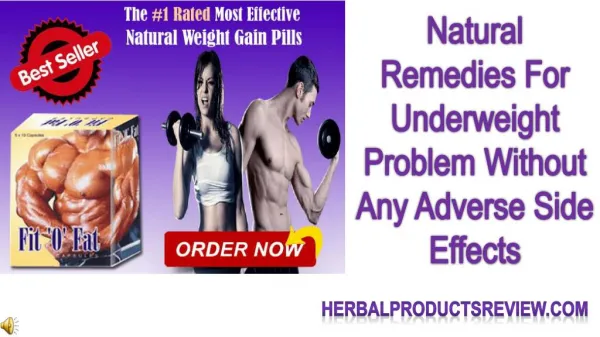 Natural Remedies For Underweight Problem Without Any Adverse