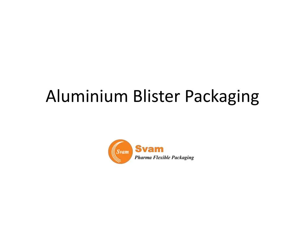 aluminium blister packaging