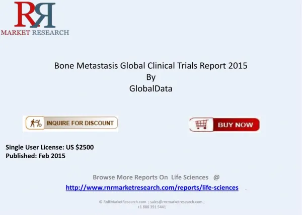 Bone Metastasis Global Clinical Trials Overview 2015