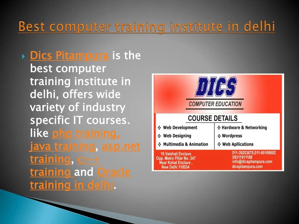 best computer training institute in delhi