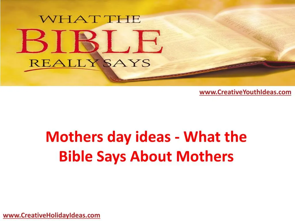 mothers day ideas what the bible says about mothers