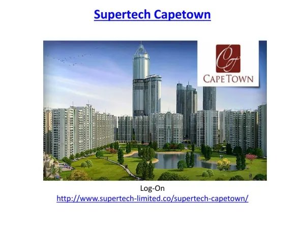 Supertech Capetown Residential Apartments