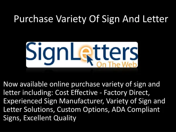 Sign Letters For Sale online