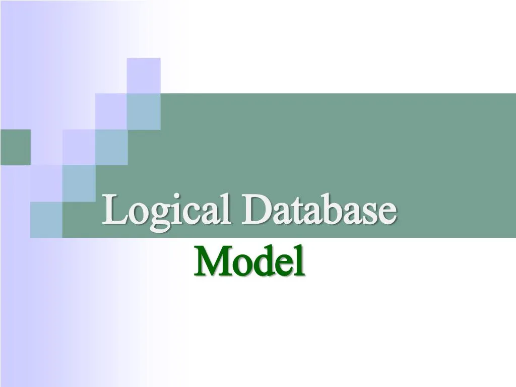 logical database model