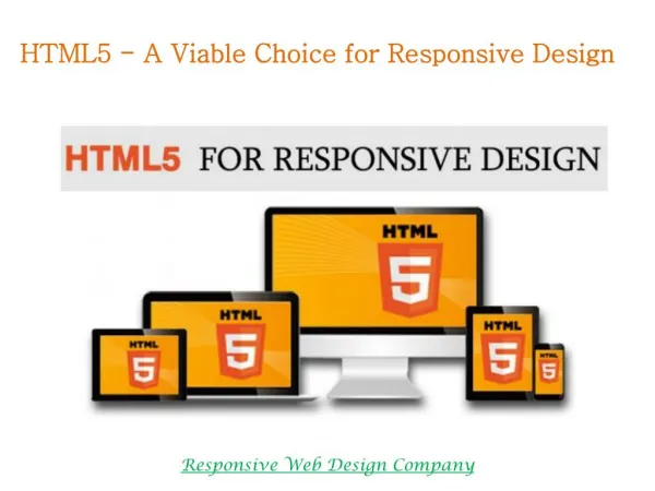 HTML5 for Responsive Design