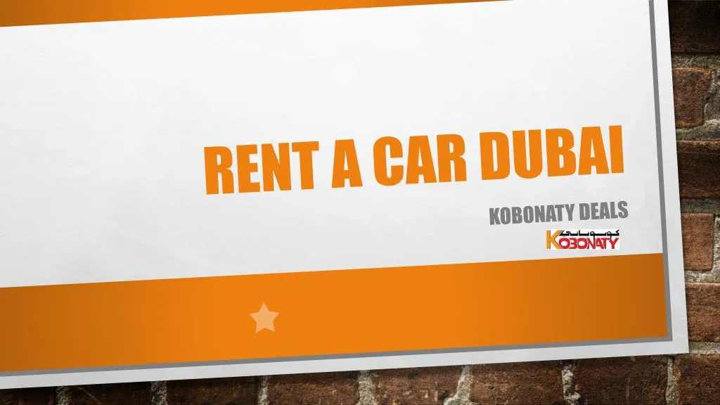 rent a car dubai
