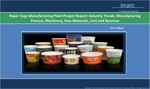 Paper Cups Manufacturing Plant | Market Trends, Cost