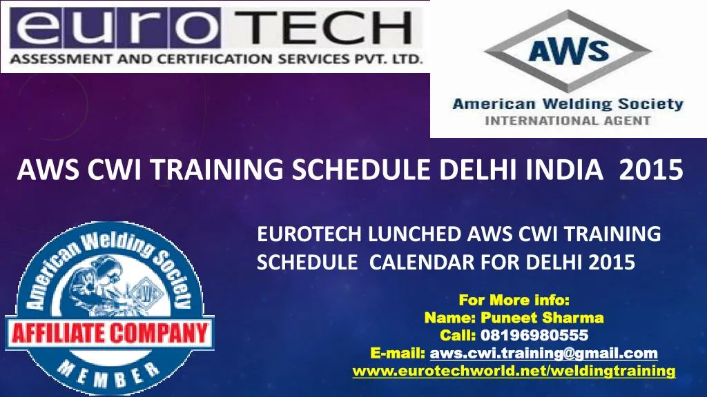 aws cwi training schedule delhi india 2015