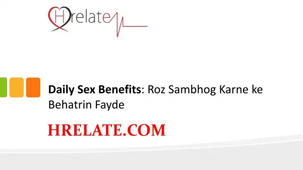 daily sex benefits roz sambhog karne ke behatrin fayde