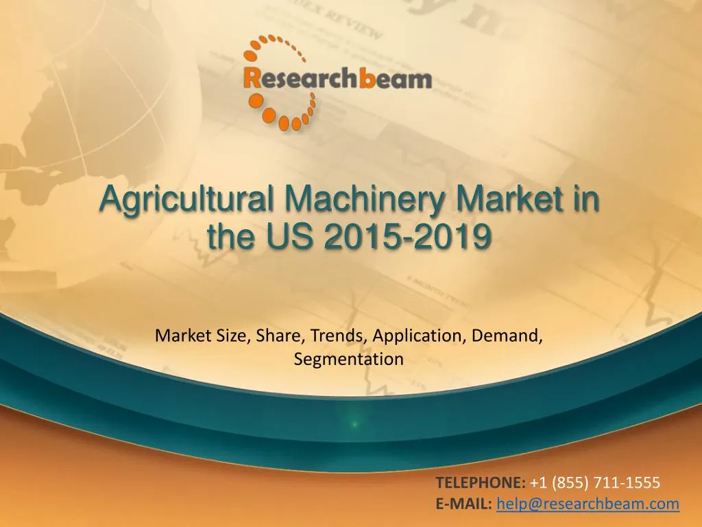 agricultural machinery market in the us 2015 2019