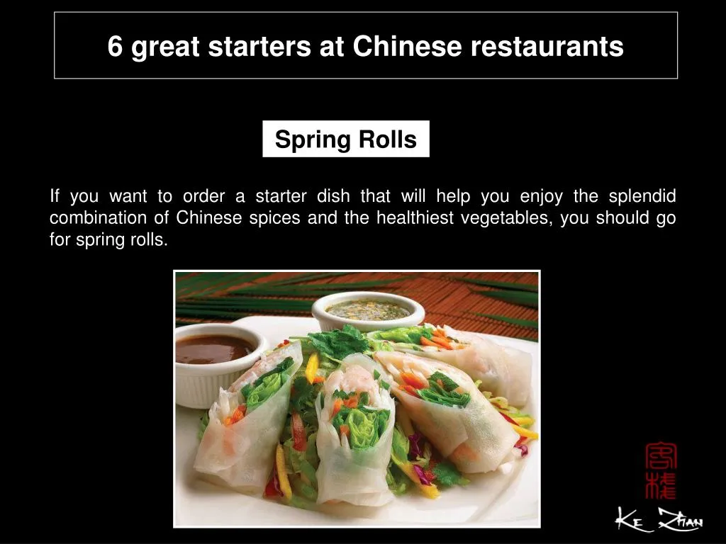 6 great starters at chinese restaurants