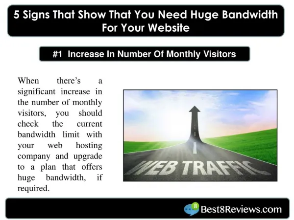 5 Signs That Show That You Need Huge Bandwidth For Your Webs