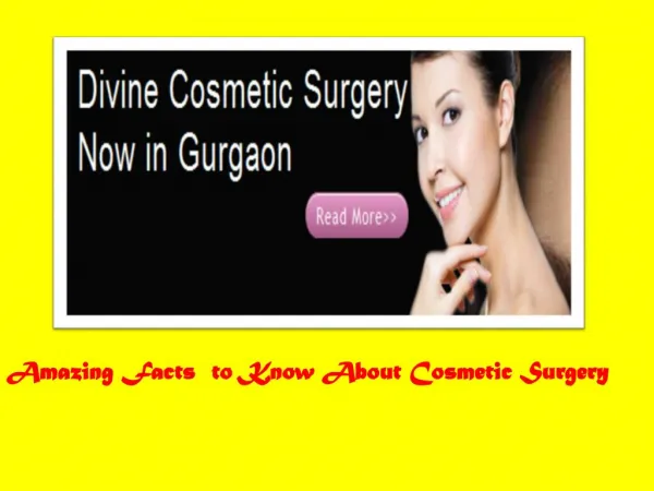 Cosmetic Surgery Delhi