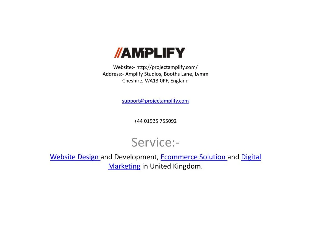 service website design and development ecommerce solution and digital marketing in united kingdom