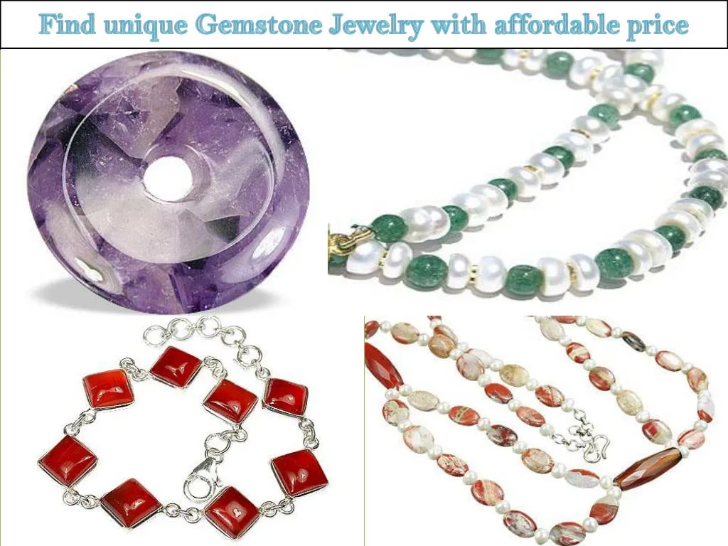 find unique gemstone jewelry with affordable price