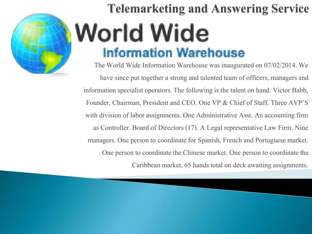 telemarketing and answering service