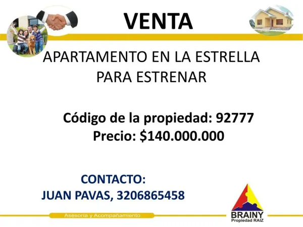 apartamento en la estrella para estrenar