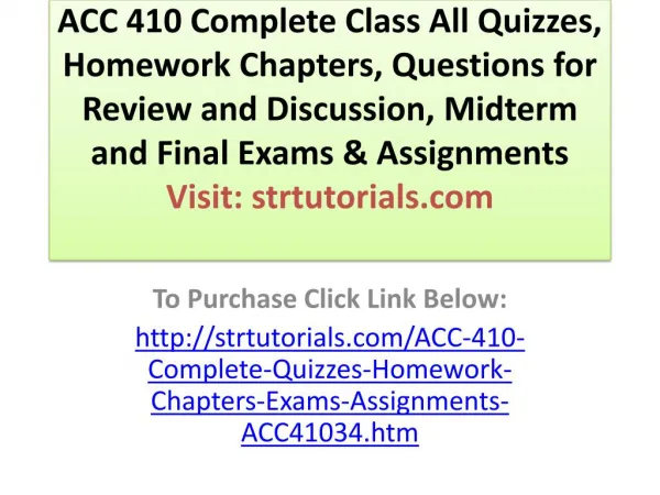 ACC 557 WK 2 Chapter 2,3 Quiz - All Possible Questions