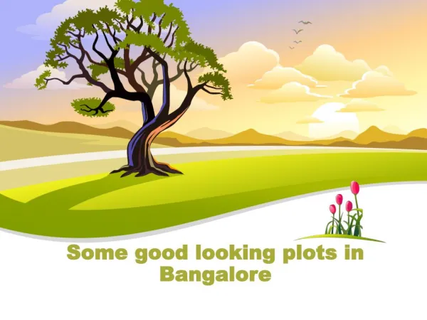 Some good looking plots in Bangalore
