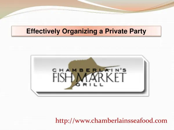 Effectively Organizing a Private Party