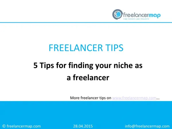 5 Tips for finding a niche as a freelancer