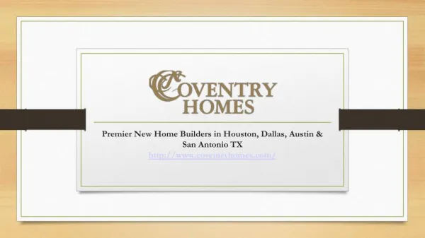 Award Winning Homes in Houston,Dallas,San Antoni0 & Austin