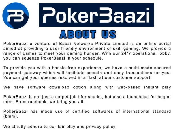 Online poker India