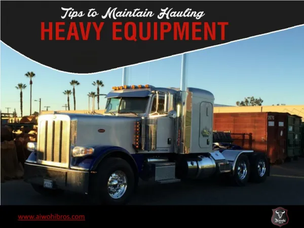 Heavy Vehicle Maintenance Tips