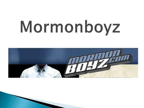 Mormon Sex | Mormonboyz
