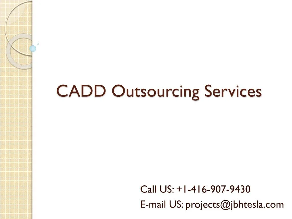 cadd outsourcing services