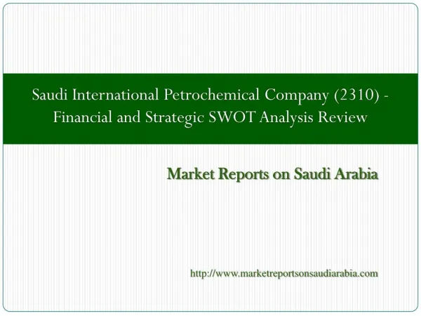 Saudi International Petrochemical Company (2310)