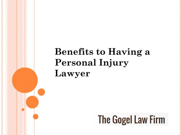 Benefits to having a personal injury lawyer