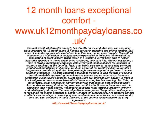 12 month loans basic resources hardly going